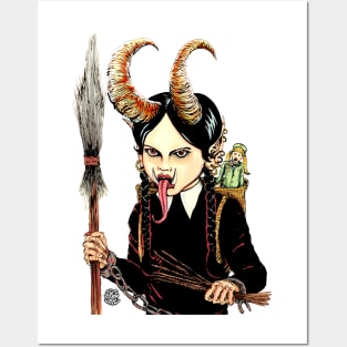 Krampus Goth Posters and Art